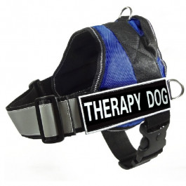 Pettorina per cani Therapy dog Blu - Nobleza